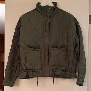 Thread & Supply Green Quilted Jacket